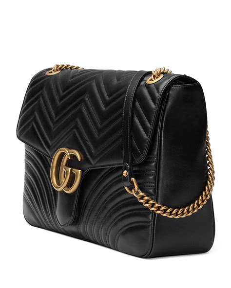 gucci marmont leather tote|Gucci Marmont large shoulder bag.